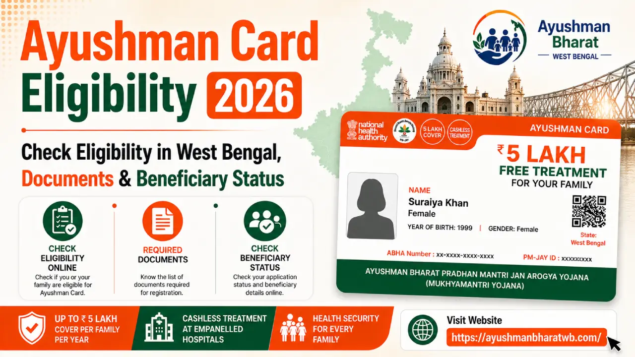 Ayushman Card Eligibility 2026: Check Eligibility in West Bengal, Documents & Beneficiary Status